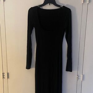 SKIMS Classic Black Long Sleeve Dress. Dress tag cut off. Worn/washed only once